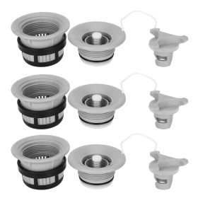 3Pcs Safety Air Valve with Filter Mesh Accessory for Inflatable Tent Boat Kayaksblack