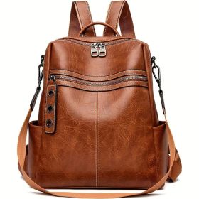 Purse For Women Fashion Faux Leather Convertible Shoulder Handbag Travel Bag Satchel Rucksack Ladies Bag