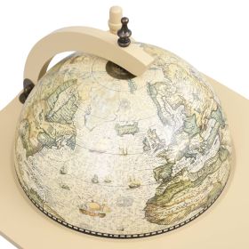 vidaXL Freestanding Globe Bar Wind Stand Eucalyptus Wood Green