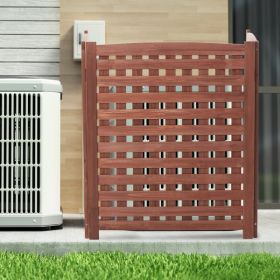 Outdoor Gardening Solid Wood Screen, Air Conditioning Shielding Screen