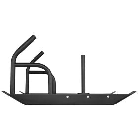 VEVOR Weight Training Pull Sled, Fitness Strength Speed Training Sled with Handle (Support Rod Size: 1&2 inches, Color: black)