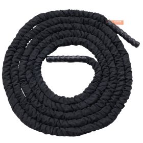 VEVOR Battle Rope 1.5" 30Ft Gym Workout Strength Training Exercise Fitness Rope (Product Type: Battle Rope with Protective Sleeve, Color: black)