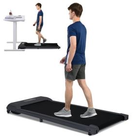 2 in 1 Under Desk Electric Treadmill 2.5HP, with Bluetooth APP and speaker, Remote Control, Display (Color: as picture)